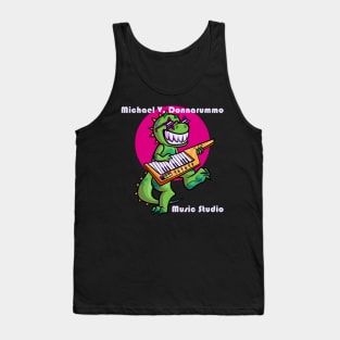 Keytar Dino with Studio Name Tank Top